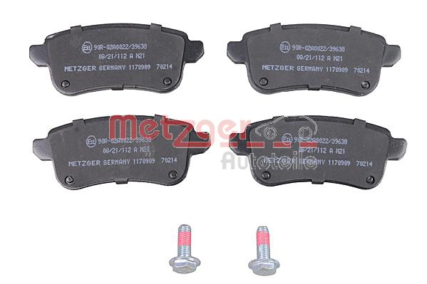 METZGER 1170909 GREENPARTS Bremsbelagsatz, Scheibenbremse